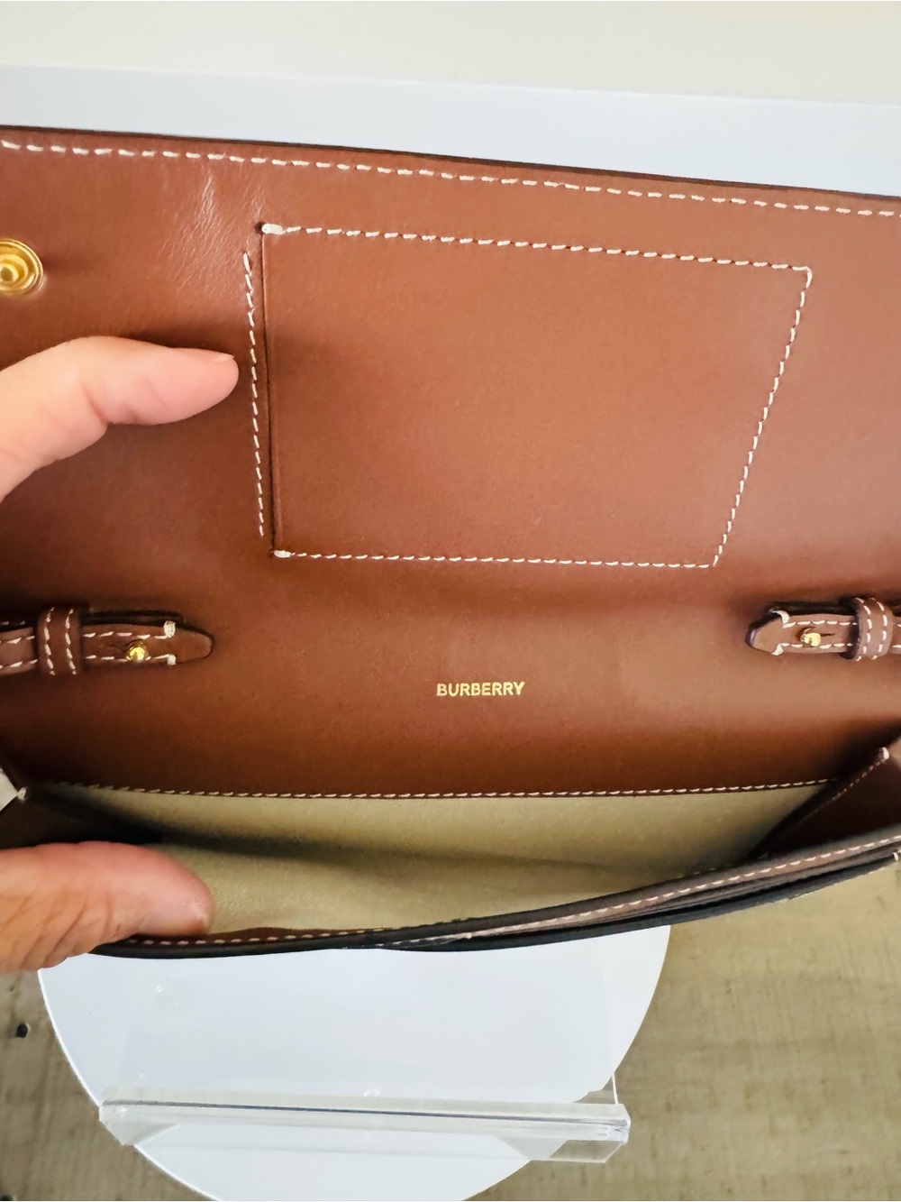 Burberry Horseferry Canvas Letter Crossbody - Picture 8 of 16